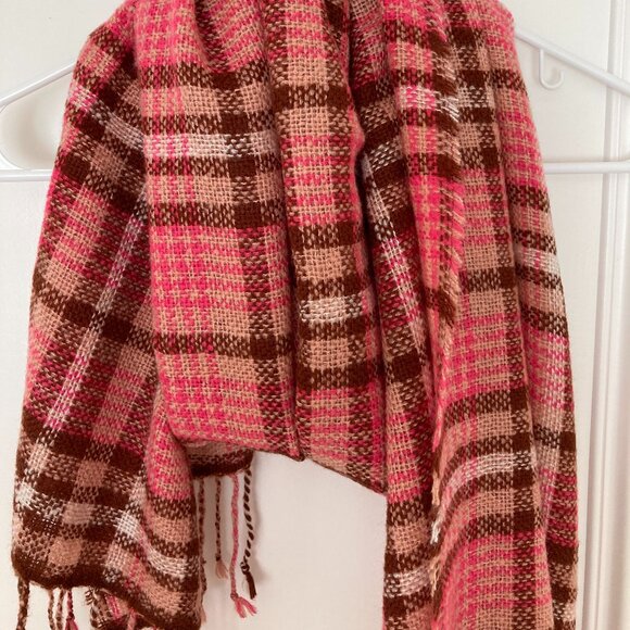 Madewell plaid fringed scarf - Picture 1 of 16